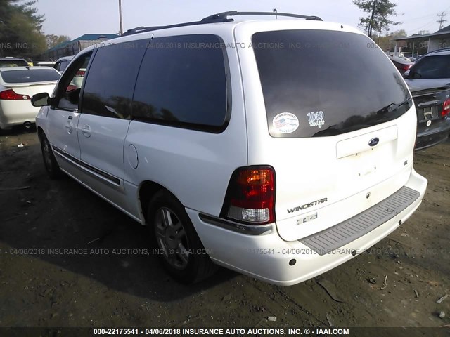 2FMZA52473BA16566 - 2003 FORD WINDSTAR SE WHITE photo 3