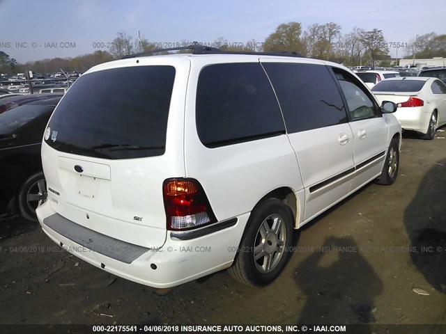 2FMZA52473BA16566 - 2003 FORD WINDSTAR SE WHITE photo 4