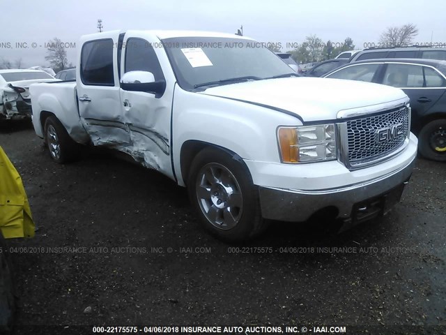 3GTEC23J49G278065 - 2009 GMC SIERRA C1500 SLE WHITE photo 1