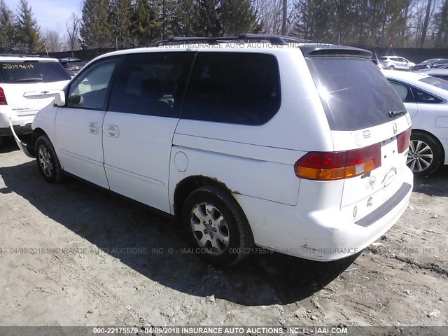 5FNRL18962B053278 - 2002 HONDA ODYSSEY EXL თეთრი ფოტო 3