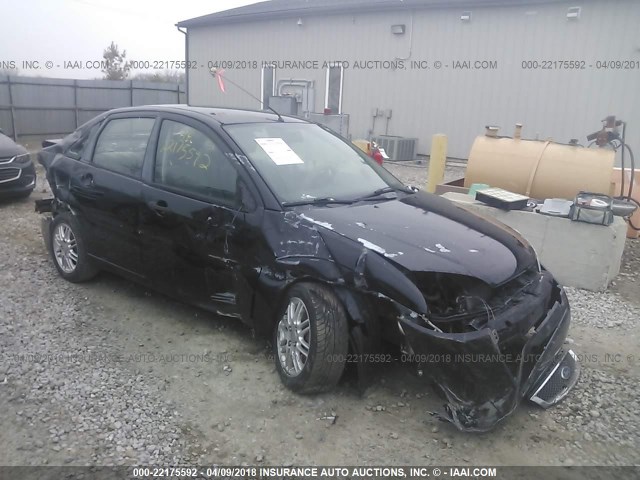 1FAHP34N17W252343 - 2007 FORD FOCUS ZX4/S/SE/SES 黑色 照片 1