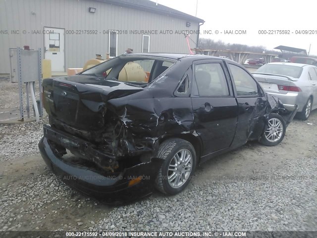 1FAHP34N17W252343 - 2007 FORD FOCUS ZX4/S/SE/SES 黑色 照片 4