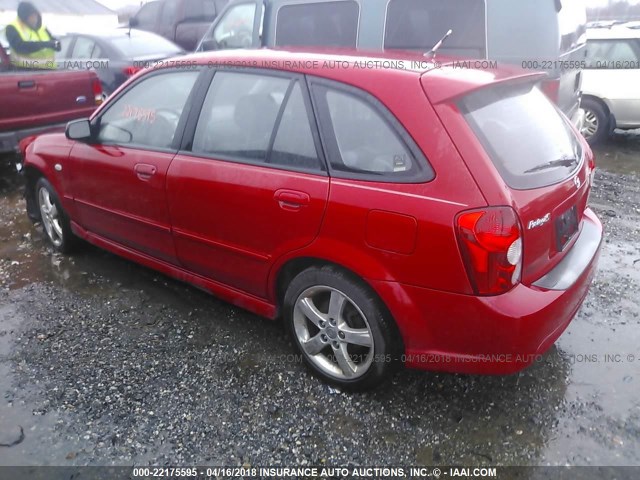 JM1BJ245631147185 - 2003 MAZDA PROTEGE PR5 RED photo 3