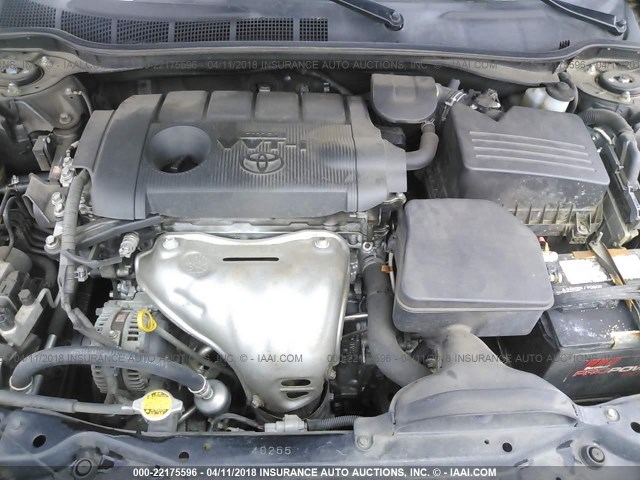 4T1BF3EK2BU119548 - 2011 TOYOTA CAMRY SE/LE/XLE BLACK photo 10
