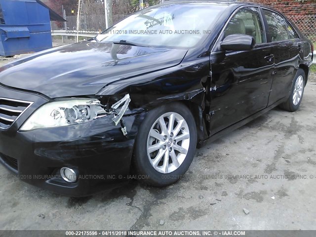 4T1BF3EK2BU119548 - 2011 TOYOTA CAMRY SE/LE/XLE BLACK photo 6
