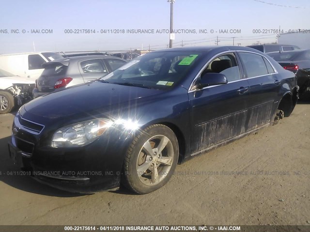 1G1ZC5E18BF124622 - 2011 CHEVROLET MALIBU 1LT 蓝色 照片 2