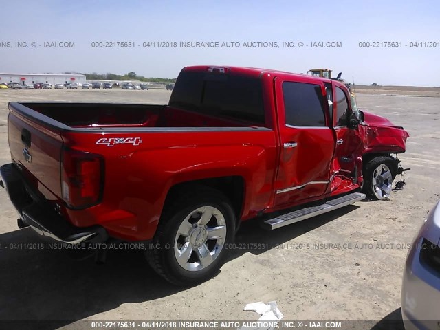 3GCUKSEC0GG171041 - 2016 CHEVROLET SILVERADO K1500 LTZ RED photo 4