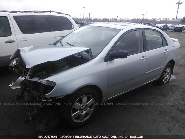 1NXBR32E26Z714458 - 2006 TOYOTA COROLLA CE/LE/S SILVER photo 2