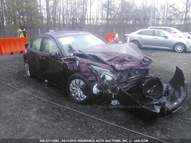 1HGCP2F34BA055717 - 2011 HONDA ACCORD LX RED photo 1