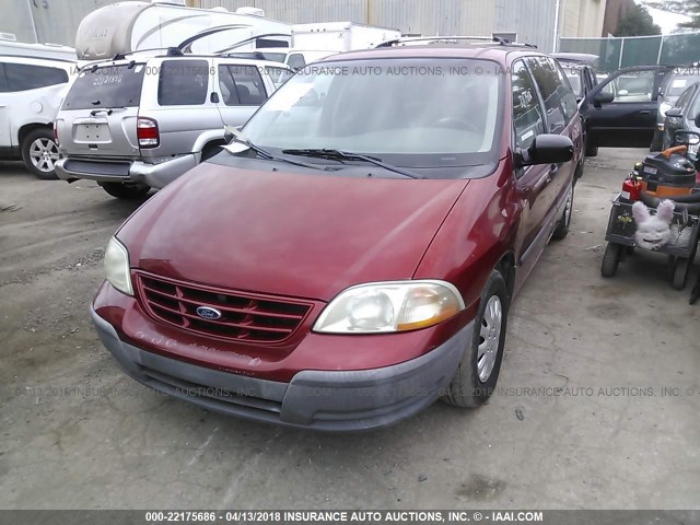 2FMZA5148XBB99970 - 1999 FORD WINDSTAR LX RED photo 2