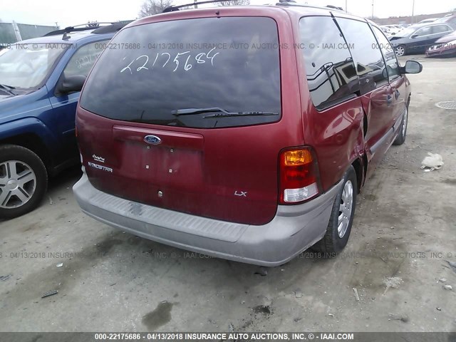 2FMZA5148XBB99970 - 1999 FORD WINDSTAR LX RED photo 4