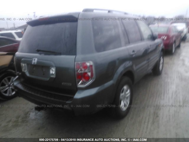 5FNYF18208B044512 - 2008 HONDA PILOT VP GRAY photo 4