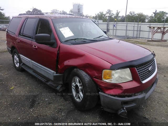 1FMRU15W23LB90753 - 2003 FORD EXPEDITION XLT RED photo 1
