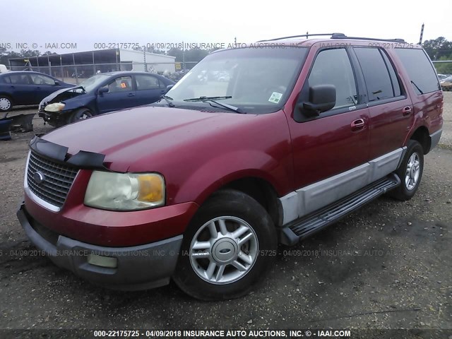 1FMRU15W23LB90753 - 2003 FORD EXPEDITION XLT RED photo 2