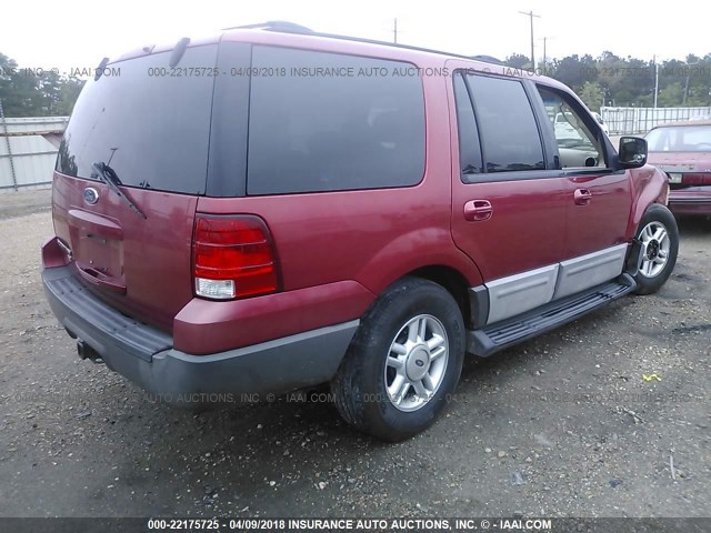 1FMRU15W23LB90753 - 2003 FORD EXPEDITION XLT RED photo 4