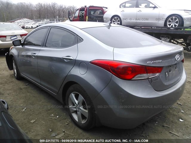 KMHDH4AE8CU273062 - 2012 HYUNDAI ELANTRA GLS/LIMITED SILVER photo 3