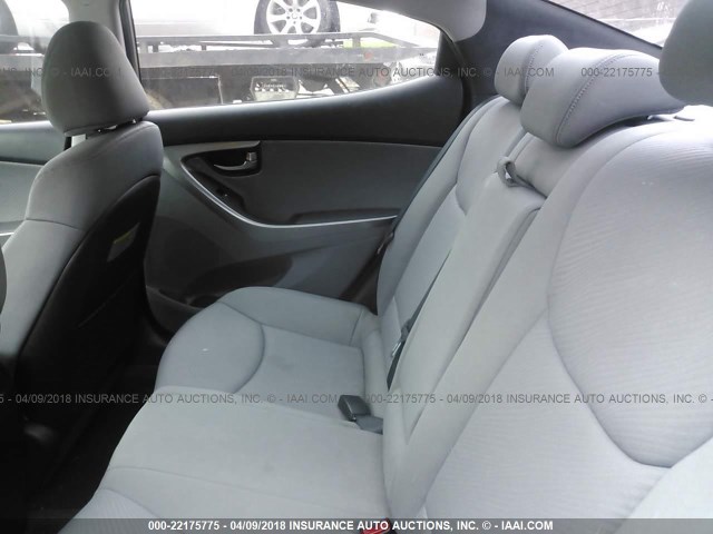 KMHDH4AE8CU273062 - 2012 HYUNDAI ELANTRA GLS/LIMITED SILVER photo 8