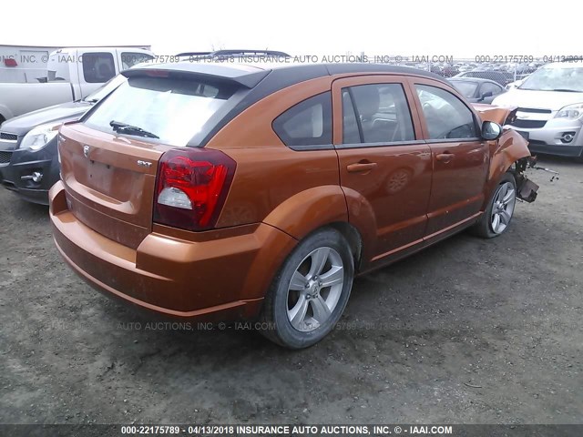 1B3CB3HA5BD242379 - 2011 DODGE CALIBER MAINSTREET ORANGE photo 4