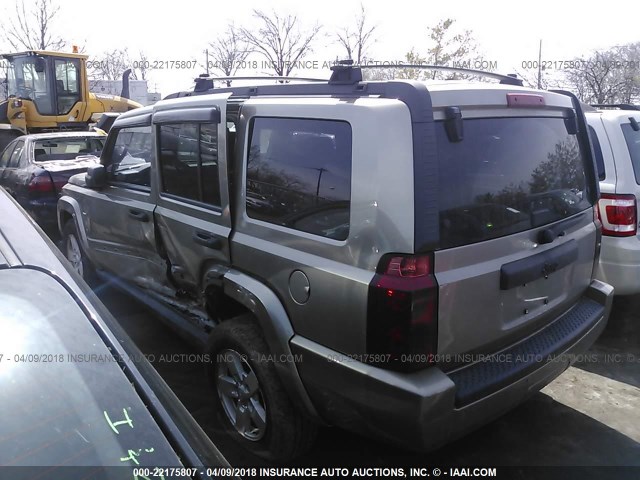 1J8HG48K26C207436 - 2006 JEEP COMMANDER 香槟色 照片 3