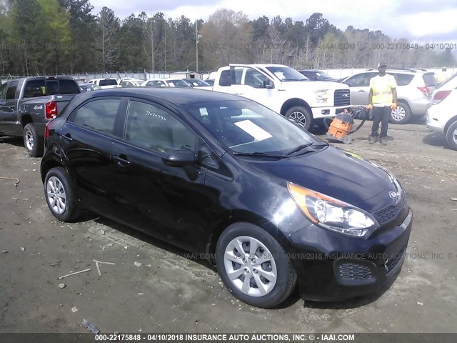 KNADM5A33D6194678 - 2013 KIA RIO LX BLACK photo 1