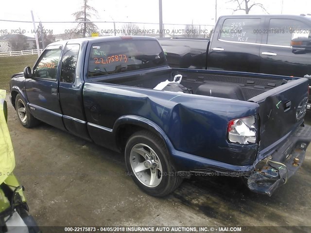 1GCCS19W628252408 - 2002 CHEVROLET S TRUCK S10 Dark Blue photo 3