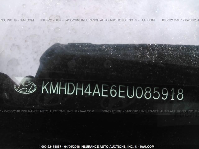 KMHDH4AE6EU085918 - 2014 HYUNDAI ELANTRA SE/SPORT/LIMITED BLACK photo 9