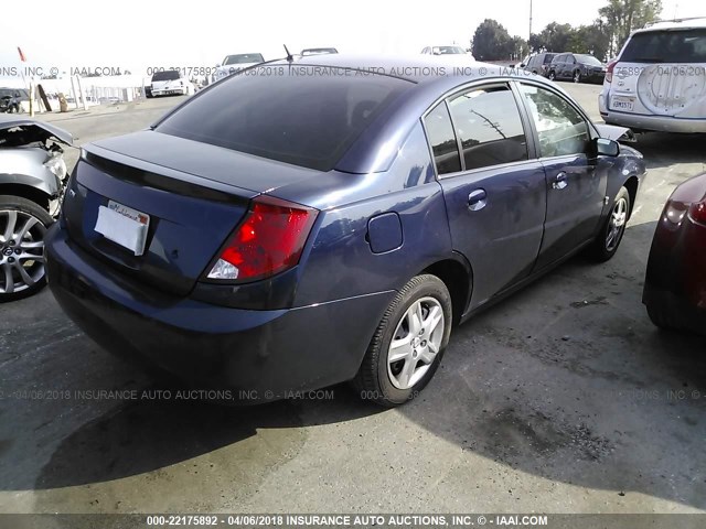 1G8AJ55F87Z146111 - 2007 SATURN ION LEVEL 2 Dark Blue photo 4