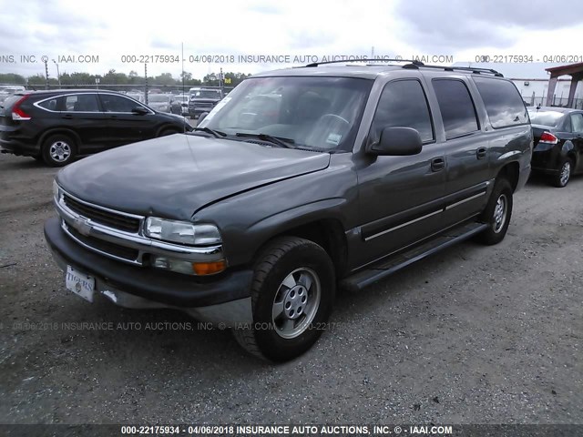 3GNEC16T71G163771 - 2001 CHEVROLET SUBURBAN C1500 GRAY photo 2