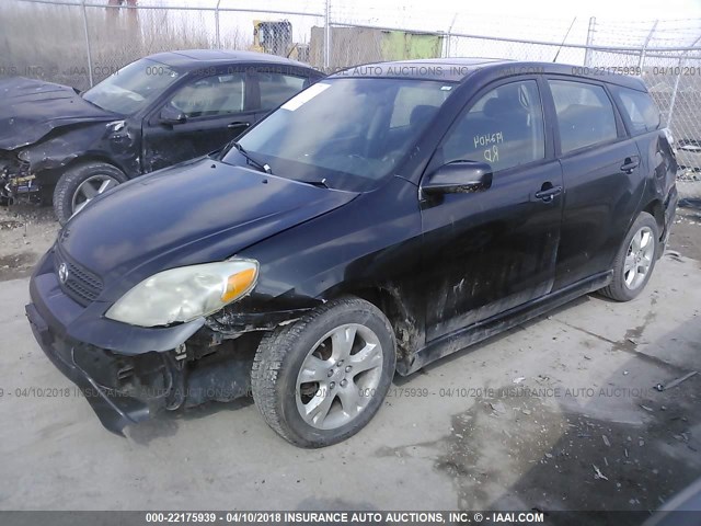 2T1KR32E46C561583 - 2006 TOYOTA COROLLA MATRIX XR BLACK photo 2