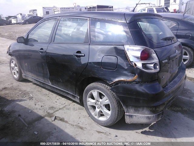 2T1KR32E46C561583 - 2006 TOYOTA COROLLA MATRIX XR BLACK photo 3