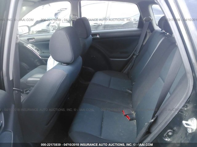 2T1KR32E46C561583 - 2006 TOYOTA COROLLA MATRIX XR BLACK photo 8