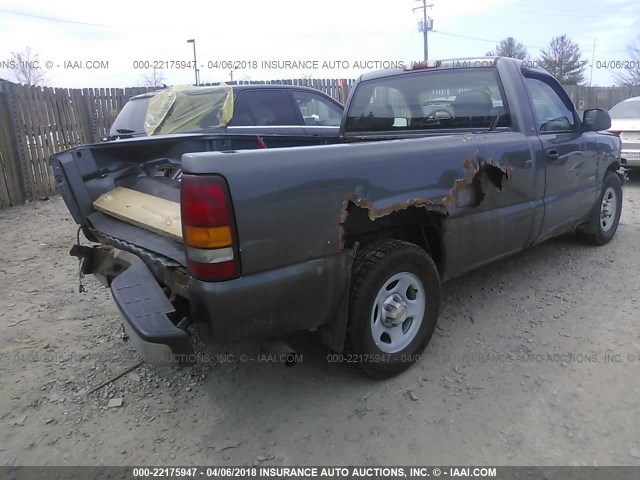 1GCEC14V92Z244513 - 2002 CHEVROLET SILVERADO C1500 GRAY photo 4