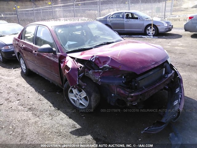 1G1ZT52875F307466 - 2005 CHEVROLET MALIBU LS წითელი ფოტო 1