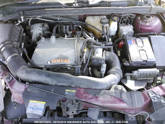 1G1ZT52875F307466 - 2005 CHEVROLET MALIBU LS წითელი ფოტო 10