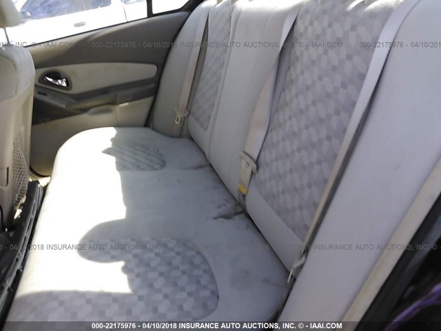 1G1ZT52875F307466 - 2005 CHEVROLET MALIBU LS წითელი ფოტო 8