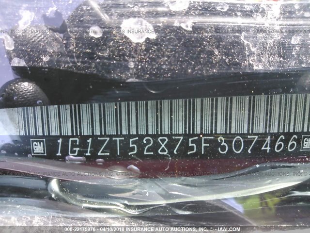 1G1ZT52875F307466 - 2005 CHEVROLET MALIBU LS წითელი ფოტო 9