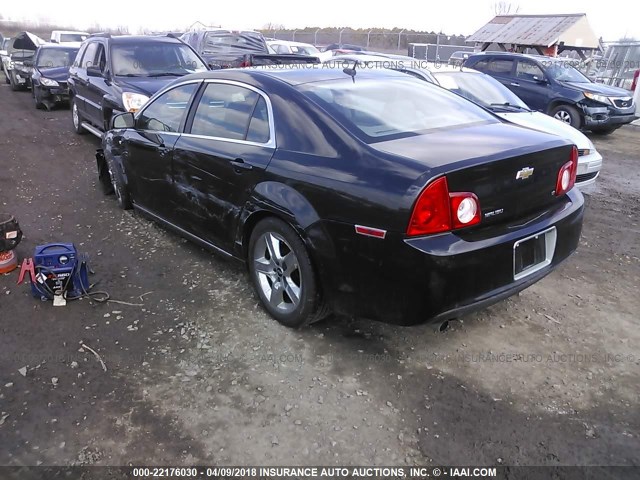 1G1ZH57B984255764 - 2008 CHEVROLET MALIBU 1LT BLACK photo 3