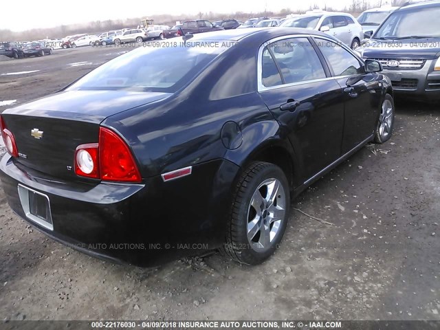 1G1ZH57B984255764 - 2008 CHEVROLET MALIBU 1LT BLACK photo 4