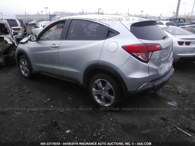 3CZRU6H52GM770328 - 2016 HONDA HR-V EX SILVER photo 3