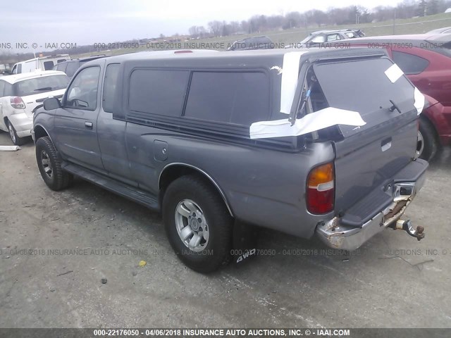 4TAWM72N0TZ115550 - 1996 TOYOTA TACOMA XTRACAB GRAY photo 3