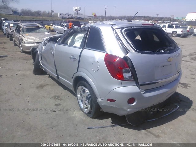 3GNFL3EK5DS522724 - 2013 CHEVROLET CAPTIVA LT SILVER photo 3