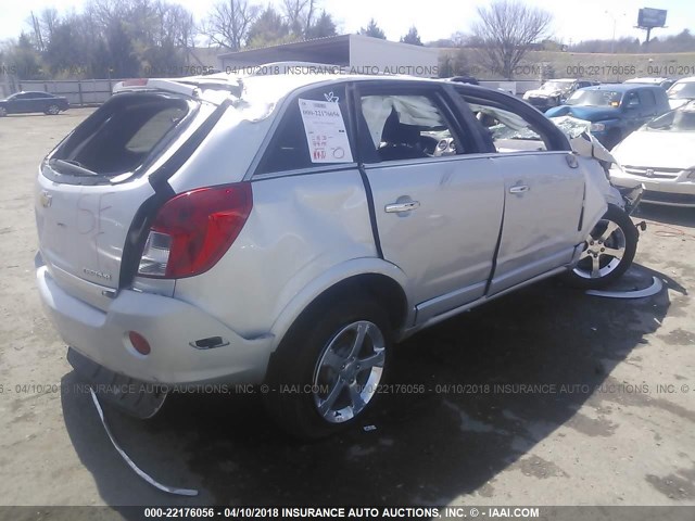 3GNFL3EK5DS522724 - 2013 CHEVROLET CAPTIVA LT SILVER photo 4