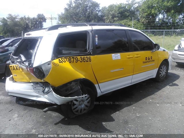 5TDZK23CX8S176842 - 2008 TOYOTA SIENNA CE/LE WHITE photo 4