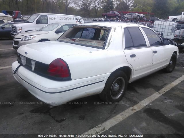 2FAFP71W3YX143660 - 2000 FORD CROWN VICTORIA POLICE INTERCEPTOR WHITE photo 4