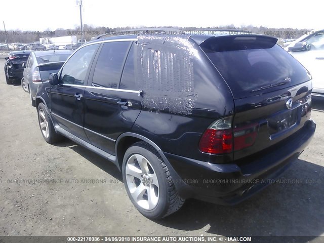 WBAFB33581LH19333 - 2001 BMW X5 4.4I BLACK photo 3