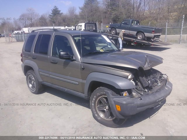 1J4GL48K95W574310 - 2005 JEEP LIBERTY SPORT BEIGE photo 1