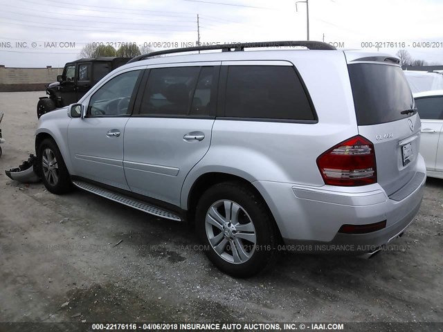 4JGBF71E18A337241 - 2008 MERCEDES-BENZ GL 450 4MATIC SILVER photo 3