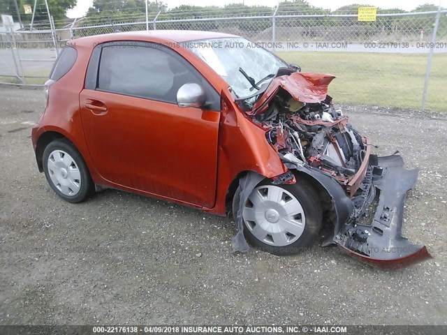 JTNJJXB04DJ024546 - 2013 TOYOTA SCION IQ ORANGE photo 1