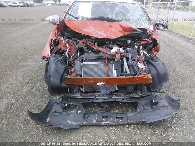 JTNJJXB04DJ024546 - 2013 TOYOTA SCION IQ ORANGE photo 6