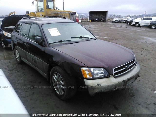 4S3BH6753Y7638946 - 2000 SUBARU LEGACY OUTBACK AWP 栗色 照片 1